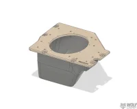 Ford Ranger HELIX 25cm Subwoofer unter der Rückbank