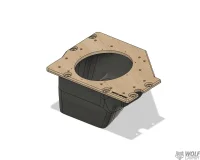 Ford Ranger HELIX 25cm Subwoofer unter der Rückbank