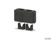 VW T6.1 Halter für Doppel USB-A Buchsen neben Becherhalter