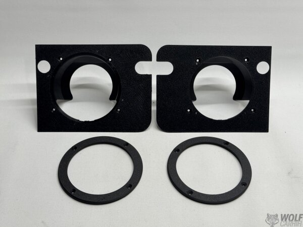 Porsche 964, 993, G Model Montageplatte 130mm mit Adapter für original Gitter