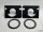 Porsche 964, 993, G Model Montageplatte 130mm mit Adapter für original Gitter