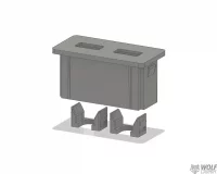 VW T6 (und andere) Halter für Doppel USB-A Buchsen im Handschuhfach