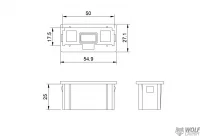 VW T6 (und andere) Halter für eine USB-A Buchse im Handschuhfach