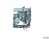 Endstufenhalter VW T7 für UP8 hinter Handschuhfach